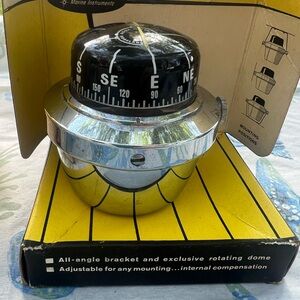Rare Vintage OUTBOARDER Marine Compass